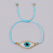 Bohemian Style Handmade Beaded Evil Eye Bracelet for Couples and Friends(RR7314-4)