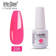8ml Special Nail Gel, for Nail Art Stamping Print, Varnish Manicure Starter Kit, Deep Pink, Bottle: 25x66mm(MRMJ-P006-I039)
