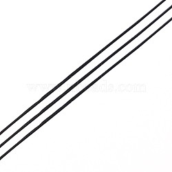 Eco-Friendly Dyed Nylon Threads, String Threads Cords, Black, 0.4mm, about 164.04 yards(150m)/roll(OCOR-L002-71-606)