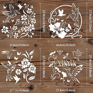 Environmental Protection Theme Plastic Drawing Painting Stencils Templates Sets(DIY-WH0172-702)-2
