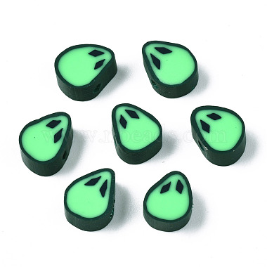 Light Green Human Polymer Clay Beads