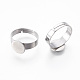 Adjustable 201 Stainless Steel Finger Rings Components(STAS-I097-040B)-2