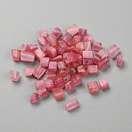 Glass Imitation Gemstone Beads, Nuggest, Cerise, 4~9x4~9mm, Hole: 1~1.2mm, about 55pcs/10g(GLAA-TAC0008-14B)
