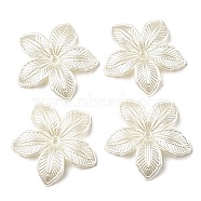 ABS Imitation Pearl Beads, Flower, 40x42x5mm, Hole: 2mm(OACR-K001-15)