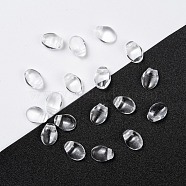 Czech Glass Beads, Tulip Petal/Lily Petal, Clear, 8.5x6x4mm, Hole: 1mm, about 37pcs/10g(X-GLAA-L025-D03)