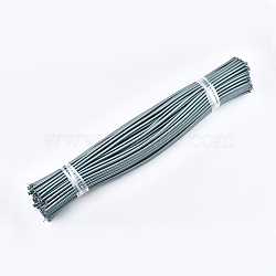 Round Nylon Cord Thread, with PVC Tube inside, Aqua, 455~465x5mm(RCOR-R002-105)