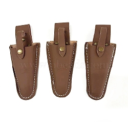 Imitation Leather Scissor Blade Cover, Scissor Sheath, Saddle Brown, 197x80x32mm(AJEW-WH0413-35)