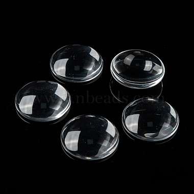 Transparent Glass Cabochons(GGLA-R026-30mm)-6