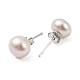 aretes de perlas redondas naturales(EJEW-E298-01E-03P)-2