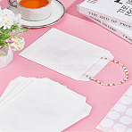 25Pcs Rectangle Kraft Paper No Handle Food Storage Bags, with 2 Sheets 2 Colors Paper Round Dot Self-adhesive Stickers, Mixed Color, Bag: 18x13cm(CARB-LP0001-01)