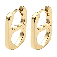 Brass Hoop Earrings, Hollow Heart, Light Gold, 18.5x12mm(EJEW-B035-24KCG)