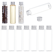 Plastic & Aluminum Cap Bottles, for Essential Oils, Perfumes, Lotions, Clear, 2.75x10.6cm, Capacity: 50ml(1.69fl. oz)(MRMJ-WH0086-34)