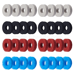 SUPERFINDING 32Pcs 2 color Joystick Sponge Ring, Flat Round, Mixed Color, 2x0.5cm, Hole: 9.5mm, 16pcs/color(AJEW-FH0001-54)