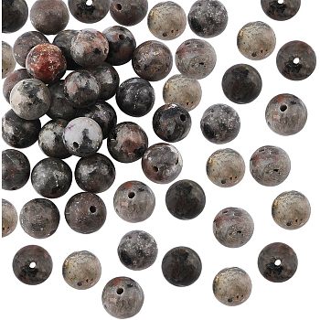 Nbeads 30Pcs Natural Fluorescent Syenite Rock(Glow under UV Light) Beads, Round, 8mm, Hole: 1.2mm