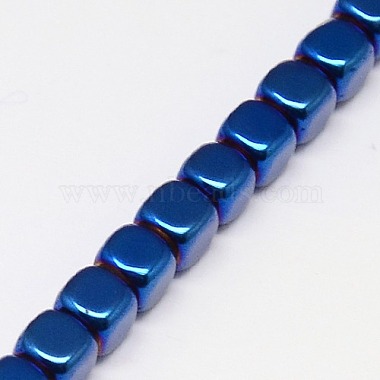 Electroplate Non-magnetic Synthetic Hematite Beads Strands(G-J172-4x4mm-M)-4