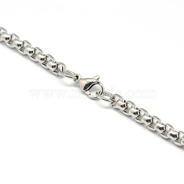 304 Stainless Steel Venetian Chain Necklace Making(STAS-A028-N031P)-3