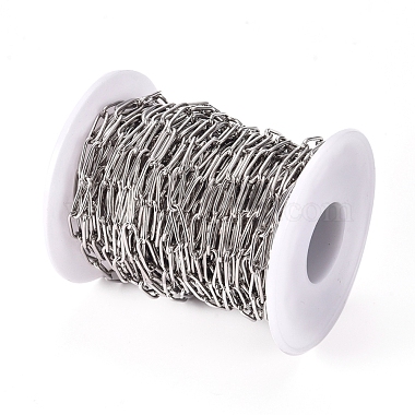 304 Stainless Steel Paperclip Chains(CHS-L022-02B)-4