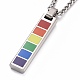Pride Style 201 Stainless Steel Pendant Necklaces(NJEW-F288-03P)-1