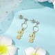 Boucles d'oreilles pendantes en alliage de fleurs pour femmes(EJEW-JE05925)-2