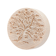 Beech Wood Cookie Molds, Biscuit Stamps, Flat Round, Tree of Life, 65x45.5mm, Inner Diameter: 54x60mm(AJEW-WH0083-45B)
