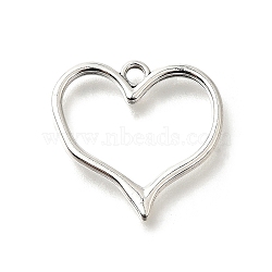 Tibetan Style Alloy Pendants, Cadmium Free & Lead Free, Heart, Antique Silver, 22.5x23x1.5mm, Hole: 2mm, about 413pcs/500g(FIND-G078-19AS)