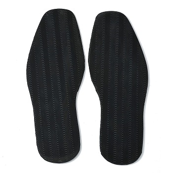 Rubber Shoe Sole Replacement Grips, Self-adhesive Anti-Slip Shoe Bottom Pads, Black, 330x126x4mm