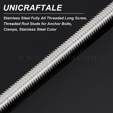 304 Stainless Steel Fully All Threaded Long Screw(FIND-WH0112-86)-5