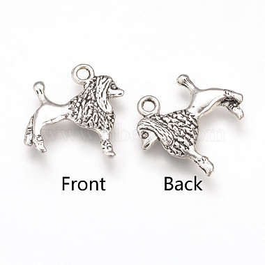 Antique Silver Dog Alloy Pendants