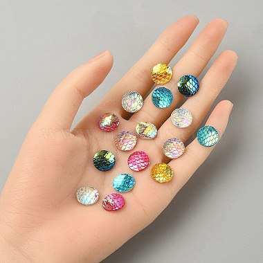 30Pcs 6 Colors Resin Cabochons(CRES-YW0001-25)-5