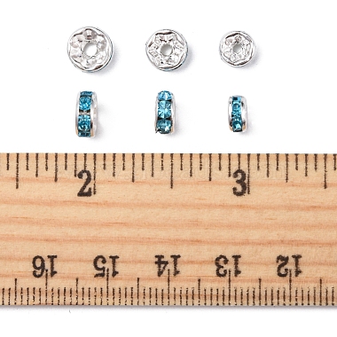 60piezas 3 cuentas espaciadoras de diamantes de imitación de latón estilo(RB-FS0001-04)-6