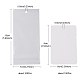 100Pcs Rectangle Paper One Pair Earring Display Cards with Hanging Hole(CDIS-YW0001-02B)-5