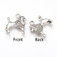 Tibetan Style Alloy Puppy Pendants(TIBEP-T002-14AS-RS)-1