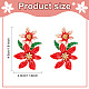 2 Pairs 2 Colors 3D Flower of Life Enamel Dangle Stud Earrings(EJEW-FI0001-26)-2