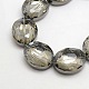 Faceted Electroplate Crystal Glass Oval Beads Strands(EGLA-F060B-02)-1