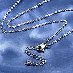Non-Tarnish 304 Stainless Steel Cable Chain Necklace, with Lobster Claw Clasps, Stainless Steel Color, 17.9 inch(45.5cm), 1.6mm(STAS-T040-PJ204-45)