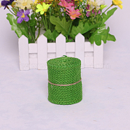 Lace Linen Rolls, Jute Ribbons For Craft Making, Lime Green, 60mm, 2m/roll(X-DIY-WH0023-09F)