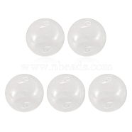 Handmade Two Holes Blown Glass Globe Beads, Round, Clear, 40mm, Hole: 2mm(BLOW-TA0001-02B)