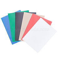 6 Bags 6 Colors PVC Card Holders, Frosted and Mist Side, Rectangle, Mixed Color, 92.5x62.5x0.2mm, 50pcs/bag, 1 bag/color(AJEW-OC0002-83)