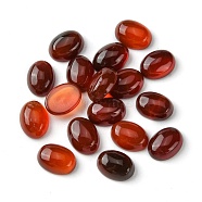 Natural Red Agate Cabochons, Oval, 8~8.5x6~6.5x2.5~3.5mm(G-A094-01B-02)