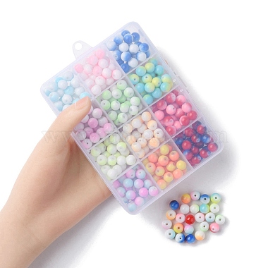 300Pcs 12 Colors Two-tone Baking Painted Glass Beads(DGLA-YW0001-06)-4