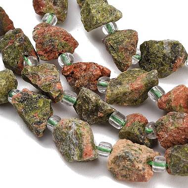 Natural Unakite Beads Strands(GG-CBA0B77-A16-02)-3