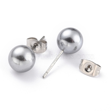 Acrylic Imitation Pearl Ball Stud Earrings(STAS-Z035-05F-03)-3