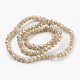 Chapelets de perles en verre galvanoplastique(GLAA-K027-FR-B03)-2