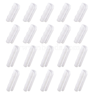 SUPERFINDINGS 20Pcs 2 Styles Farm Plastic Clamps, Greenhouse Film Clamps Grip, for Greenhouse Plant Supplies, White, 80x20~25mm, 10pcs/style(TOOL-FH0001-10)