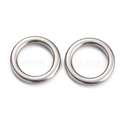 Non-Tarnish 304 Stainless Steel Linking Rings, Round Ring, Stainless Steel Color, 14x1.9mm, Inner Diameter: 9.8mm(STAS-H140-08B-P)