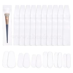 CHGCRAFT Plastic Brush Protection Dustproof Portable Brush Holders, White, 29x5.1x0.1cm(MRMJ-CA0001-17)