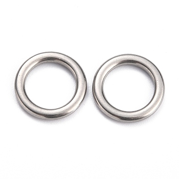 304 Stainless Steel Linking Rings, Round Ring, Stainless Steel Color, 14x1.9mm, Inner Diameter: 9.8mm