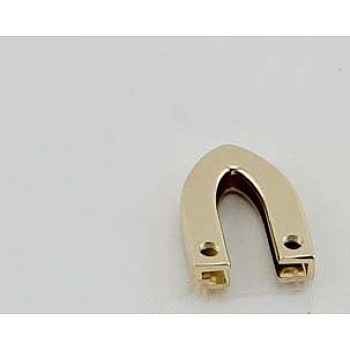 Zinc Alloy Zipper End Tail, Clips Buckle Stop Tail, Head Triangle Bottom Repair Replacement, with Screws for Pants, Jackets, Jeans Clothes Slider Zipper Fastener Lock, Cadmium Free & Lead Free, Golden, 24.5x18x5mm, Hole: 2.5mm