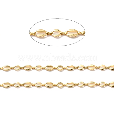 Rack Plating Brass Oval Link Chains(CHC-I040-14G)-2
