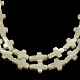 Natural White Mother of Pearl Shell Cross Beads Strands(X-SSHEL-F0812C)-1